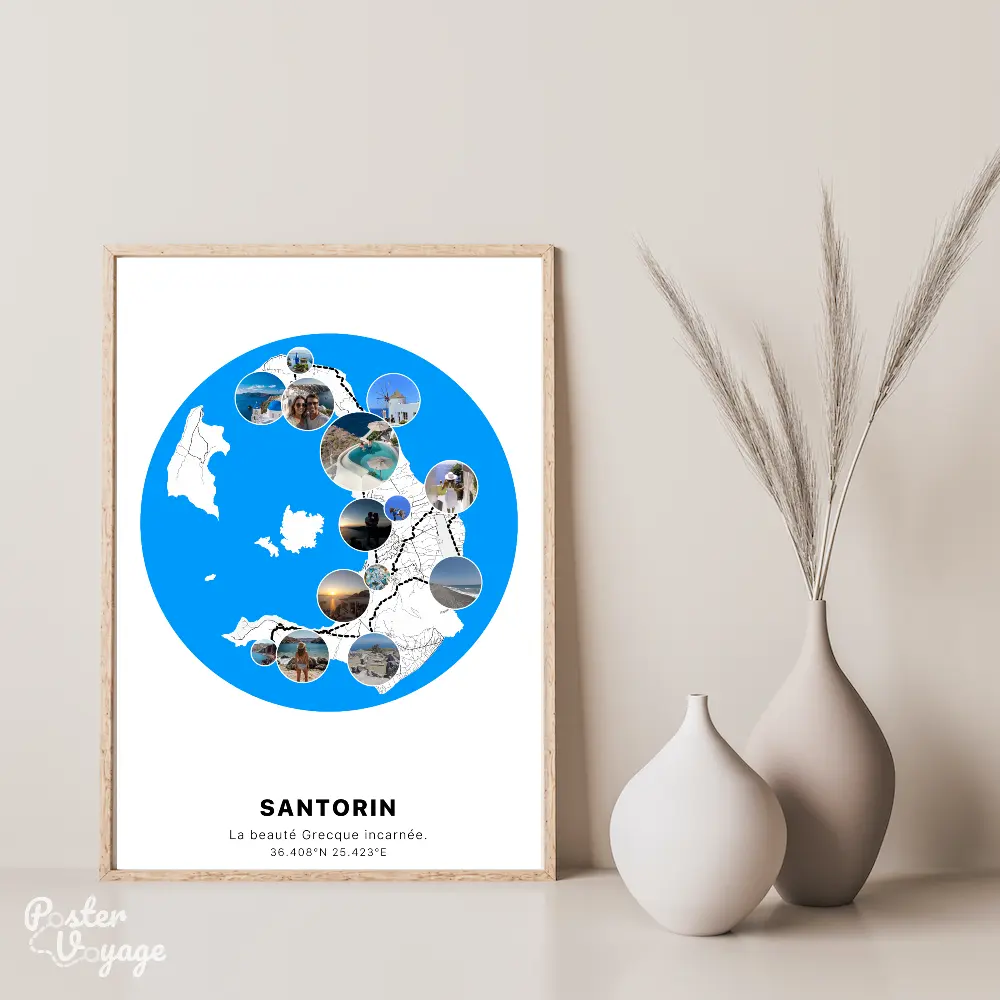 Affiche Santorin